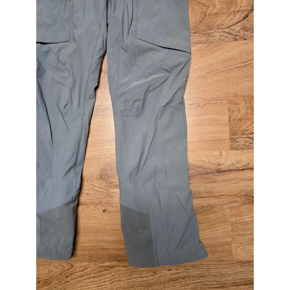 Outdoor Ski Pants Gray Waterproof Zippered Pockets Adjustable Mens 34x32 - Picture 2 of 16